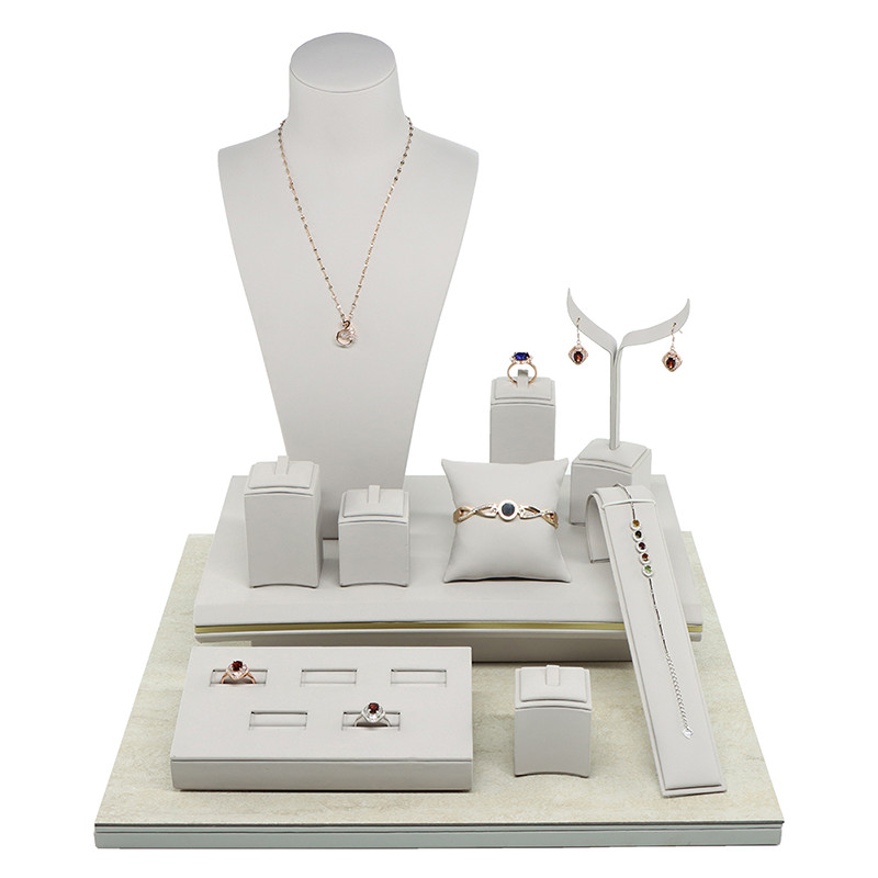  ring necklace earring jewelry window stand display set